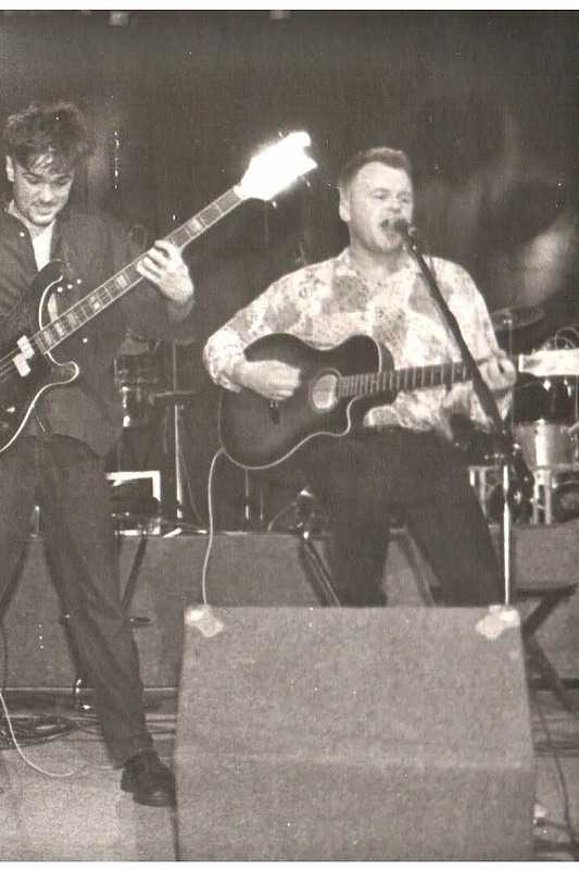 Skirmantas Gibavičius-Skirma ir Saulius Urbonavičius-Samas 1994 metais / Asmeninio albumo nuotr.