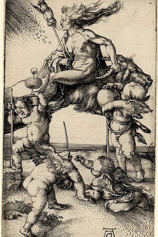Albrechto Durerio kūrinys „The Witch“ (1501 m.)