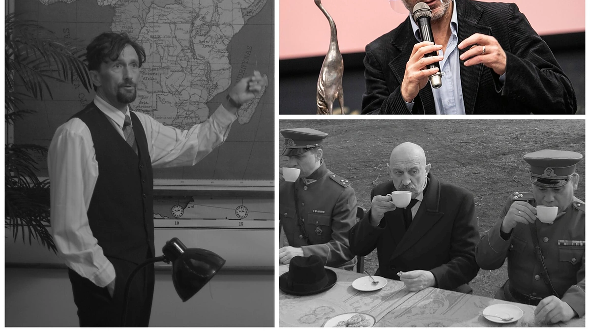 Šiemet net į 12 „Sidabrinių gervių“ pretenduoja režisieriaus Karolio Kaupinio ilgametražis vaidybinis filmas „Nova Lituania“ / Kadrai iš filmo ir Pauliaus Peleckio nuotr.