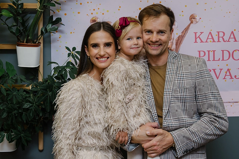 Nerijaus ir Agnės dukros Evos gimtadienio akimirkos