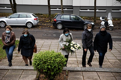 Atsisveikinimas su kompozitoriumi Faustu Latėnu / Gretos Skaraitienės nuotr.