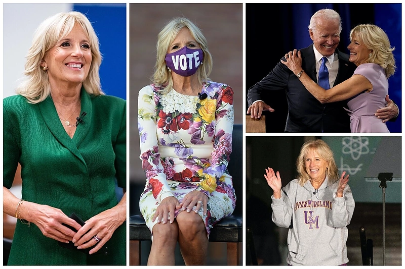 Joe Bideno antroji pusė Jill Biden – pasišventusi dėstytoja, mama, pokštininkė močiutė