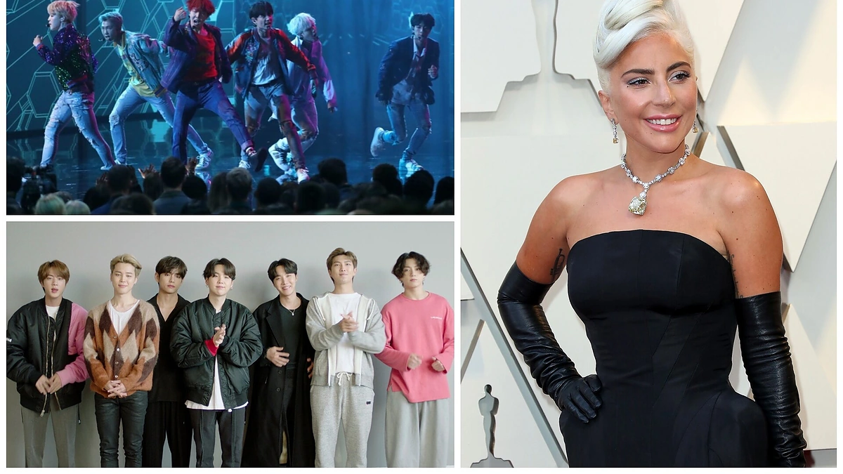 BTS ir Lady Gaga / Scanpix ir Vida Press nuotr.