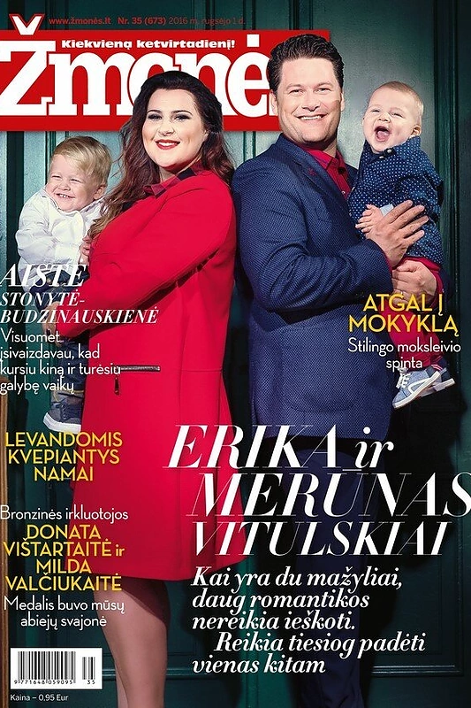 Erika ir Merūnas Vitulskiai / Žurnalas „Žmonės“ 2016 m.