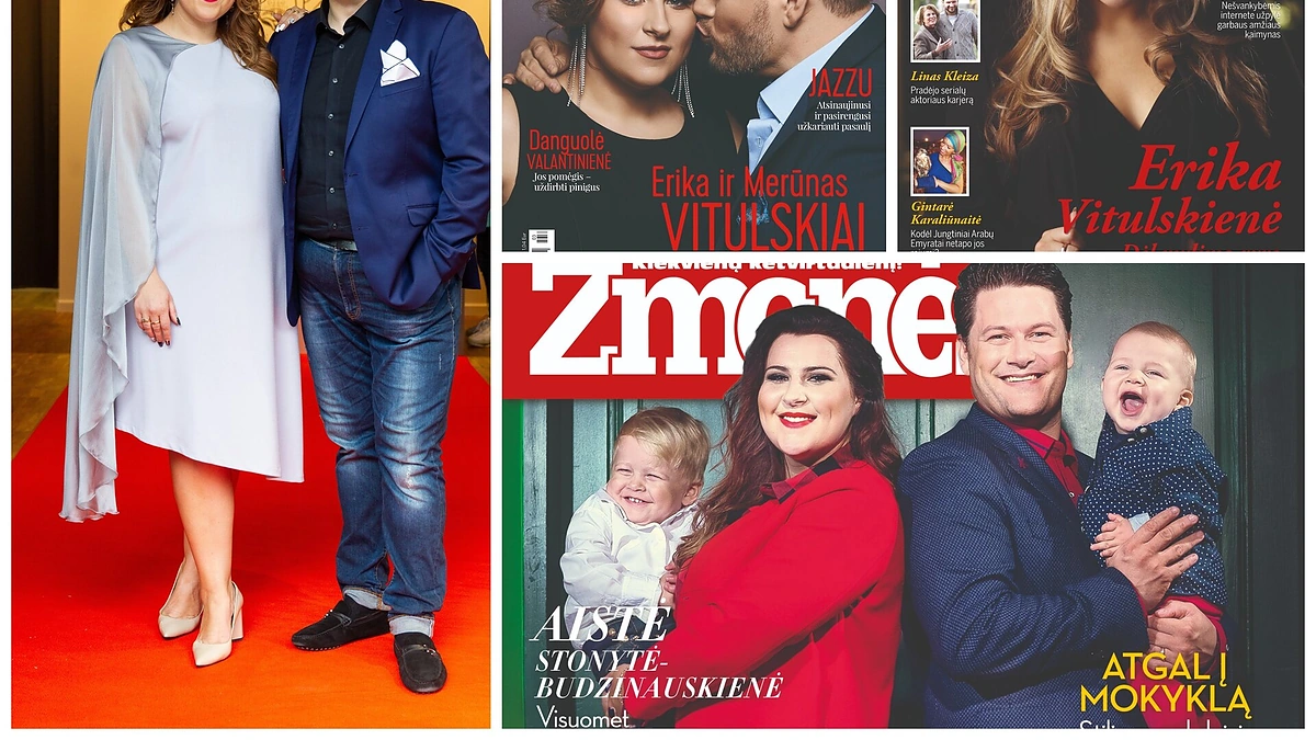 Erika ir Merūnas Vitulskiai – ant žurnalo „Žmonės“ viršelių