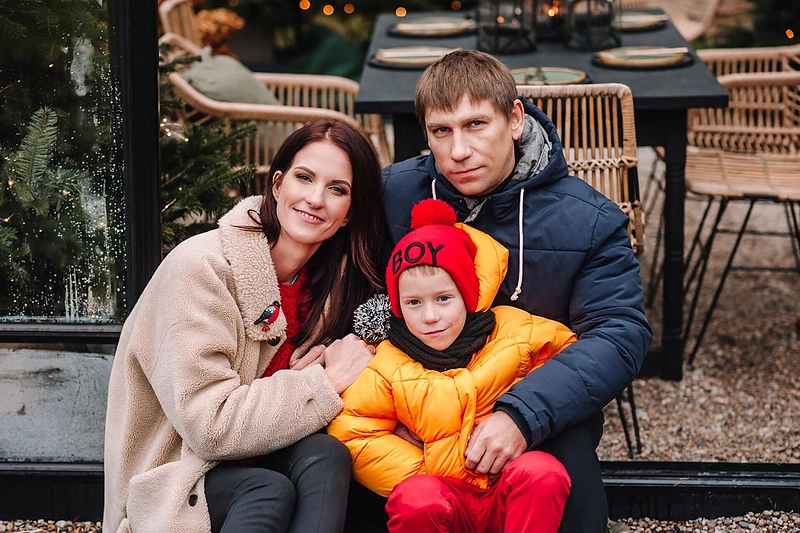 Gydytoja Diana Gorodeckaja su šeima