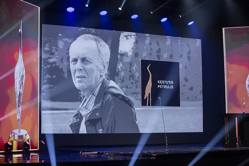 „Sidabrinė gervė“ skirta Kęstučiui Petruliui / Mariaus Žičiaus nuotr.