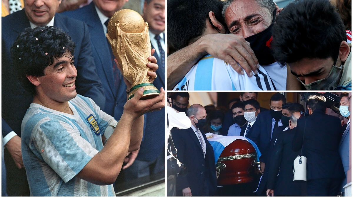 Atsisveikinimas su futbolininku Diego Maradona
