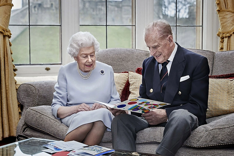 Karalienė Elizabeth II ir jos vyras princas Philipas