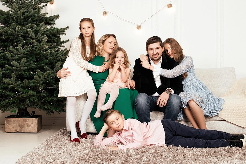 Kristina ir Povilas Stroliai su vaikais