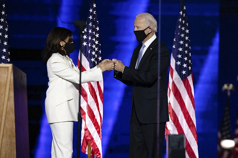 Kamala Harris ir Joe Bidenas / SCANPIX nuotr.