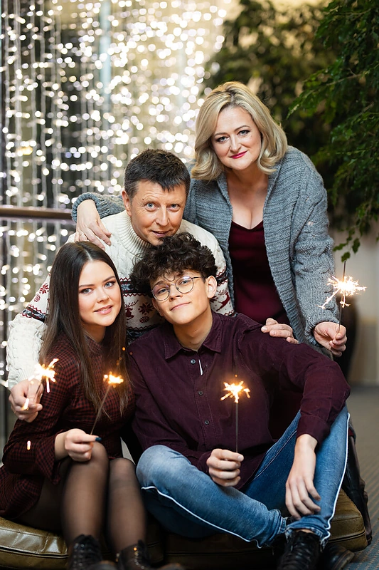 Valentinas Mikoleiko su šeima / Gretos Skaraitienės nuotr.