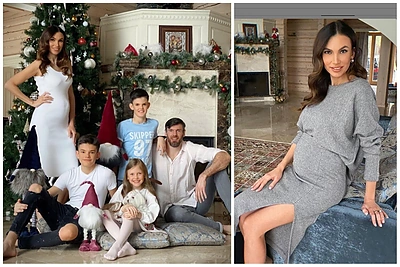 Tatjana ir Kšištofas Lavrinovičiai su vaikais