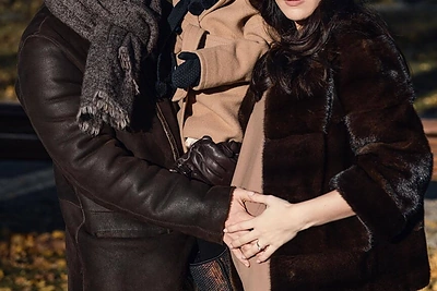 Justė ir Darius Pinkevičiai su dukra / Dainiaus Ščiukos nuotr.