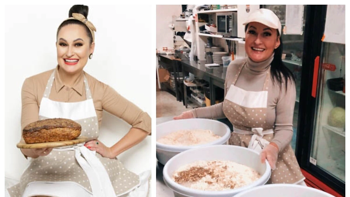 Inga Budrienė kepa duoną