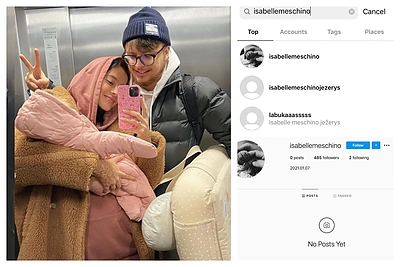 K.Meschino susilaukus dukros, soc. tinkluose kuriamos netikros mergaitės anketos