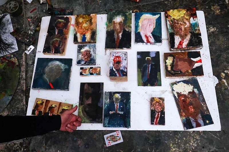 Izraelio meninko Iddo Markuso darbus įkvėpė D.Trumpas / „Scanpix“ nuotr.