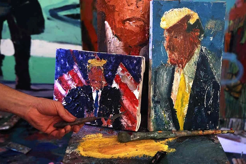 Izraelio meninko Iddo Markuso darbus įkvėpė D.Trumpas / „Scanpix“ nuotr.