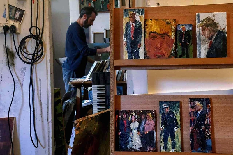 Izraelio meninko Iddo Markuso darbus įkvėpė D.Trumpas / „Scanpix“ nuotr.