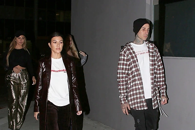 Kourtney Kardashian ir Travisas Barkeris (2018 m.) / Vida Press nuotr.