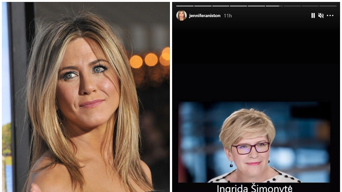 Jennifer Aniston ir I.Šimonytė