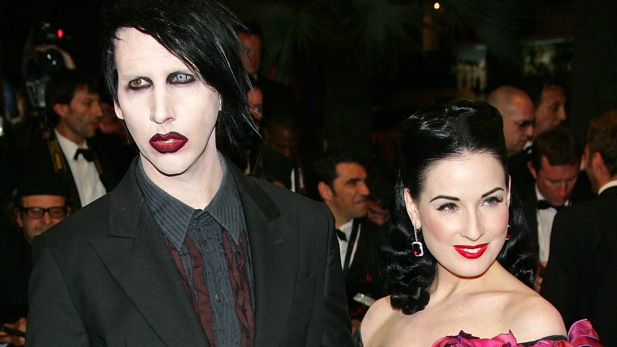 Marilyn Mansonas ir Dita Von Teese / „Vida Press“ nuotr.
