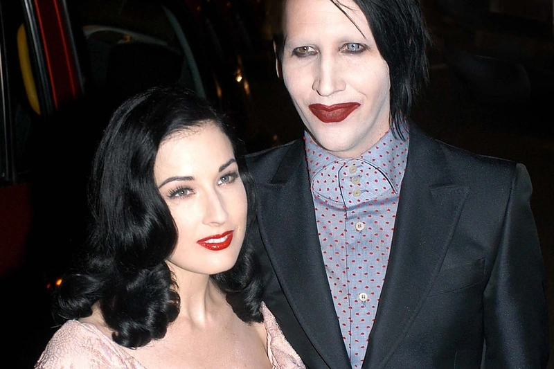 Marilyn Mansonas ir Dita Von Teese / „Vida Press“ nuotr.