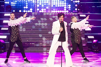 Šou „Muzikinė kaukė“ akimirka / Dovydo Beržinio nuotr.