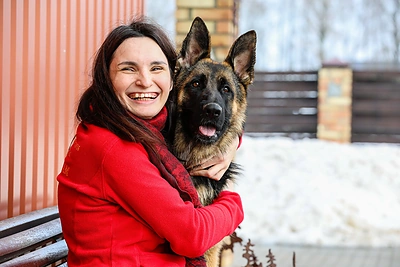 Ajana Lolat su vokiečių avigane Mulan / Teodoro Biliūno nuotr.
