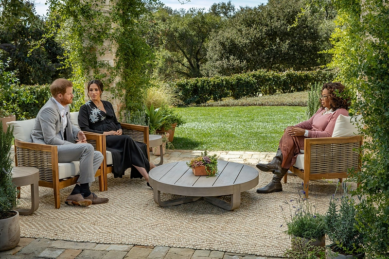 Princas Harry, hercogienė Meghan ir Oprah Winfrey / Scanpix nuotrauka