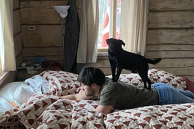 Aidos Čepukaitės gyvenimo kaime akimirka / Asmeninio albumo nuotr.