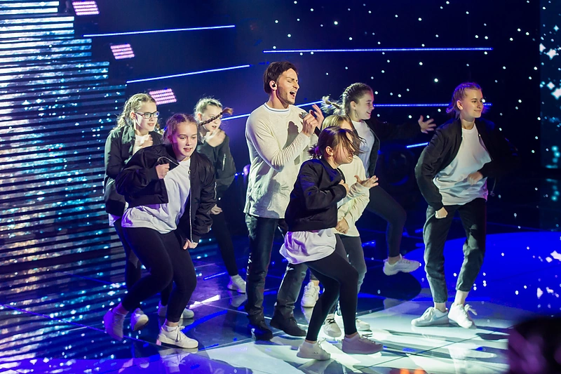 Rokas Petrauskas „Muzikinėje kaukėje“ / Dovydo Beržinio nuotr.