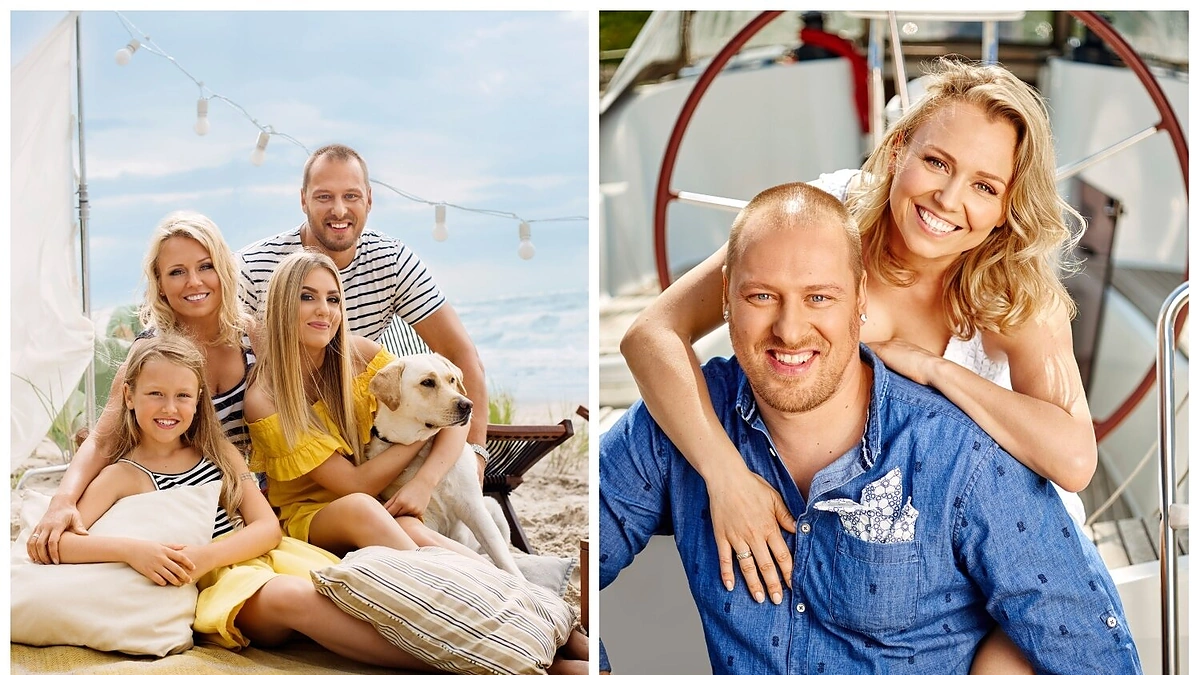 Violeta ir Vilius Tarasovai su dukromis / Tomo Kaunecko nuotr.