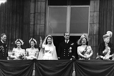 Karalienė Elizabeth II ir princas Philipas / AFP/„Scanpix“ nuotr.