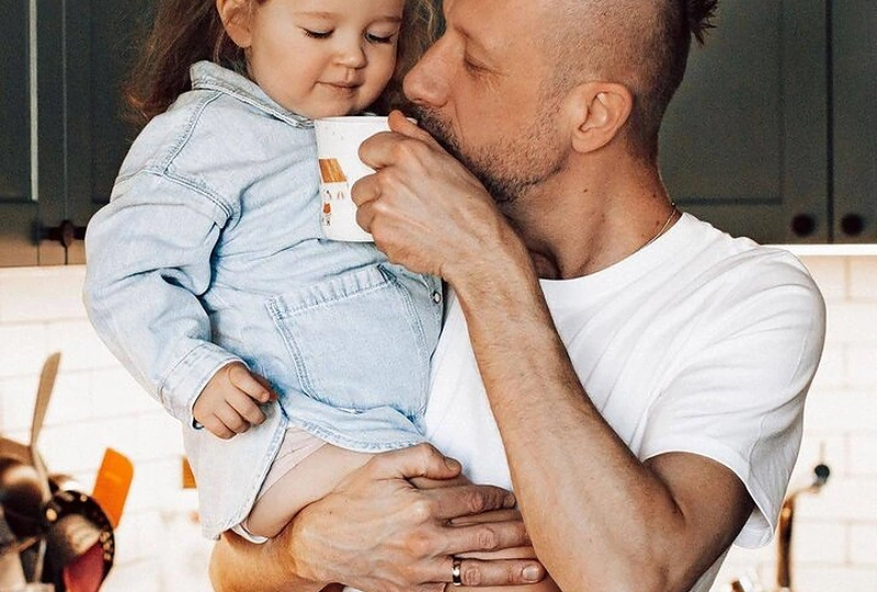 Linas Adomaitis su dukra Saule / Eglės Gendrėnaitės nuotr.