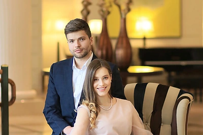 Marijonas Radžiūnas ir Ieva Dūdaitė-Radžiūnė / Algirdo Papicko nuotr.