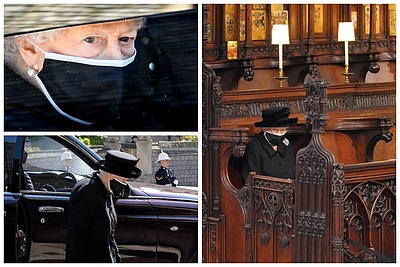 Liūdniausia karalienės Elizabeth II diena: princo Philipo laidotuvių nuotraukos veria širdį