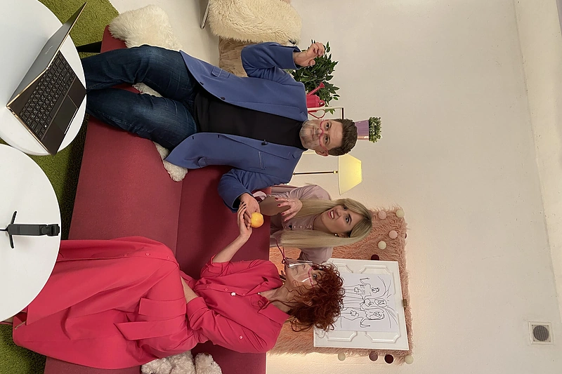 Merūnas laidoje „Visos mes Ievos“ / Delfi TV nuotr.