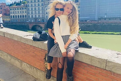 Edita Daniūtė su dukra Evita / Asmeninio albumo nuotr.