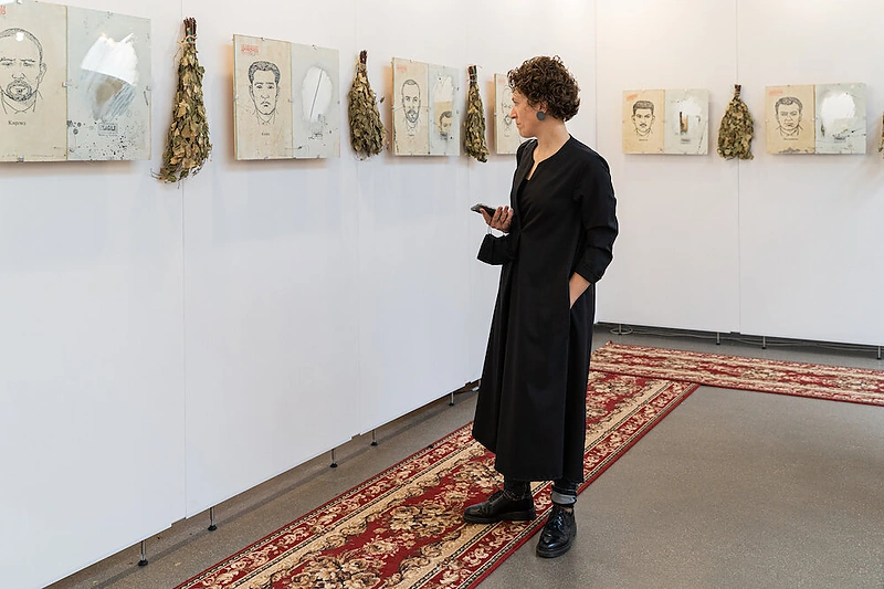 Meno mugės „ArtVilnius‘20“ akimirka