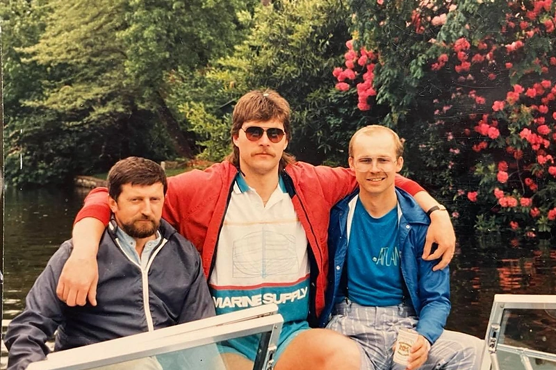 A.Kosauskas, A.Sabonis ir prof.K.Vitkus / Asmeninio albumo nuotr.