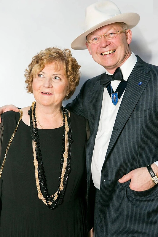 Prof. Kęstutis Vitkus su žmona, dizainere Daiva Vitkiene-Reimeryte