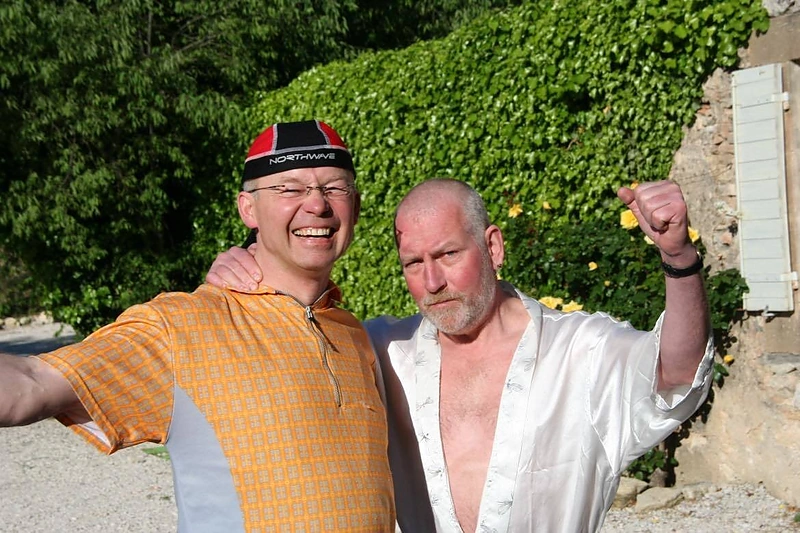 Prof.K.Vitkus ir dailininkas A.Žilys / Asmeninio albumo nuotr.