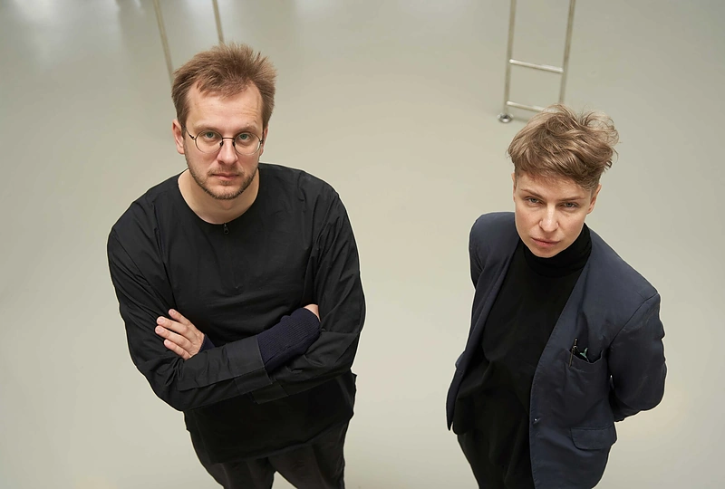 Lietuvos erdvės agentūros architektai Petras Išora ir Ona Lozuraitytė. Emilijos Filipenkovaitės nuotr.