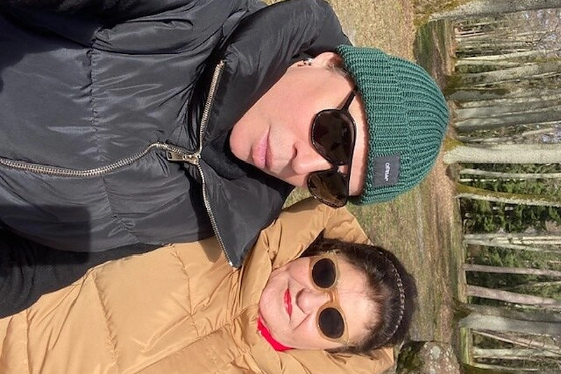 Juozas Statkevičius su mama Vanda / Asmeninio archyvo nuotr.