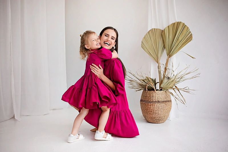 Agnė Juškienė su dukra / Karolinos Funkienės nuotr.