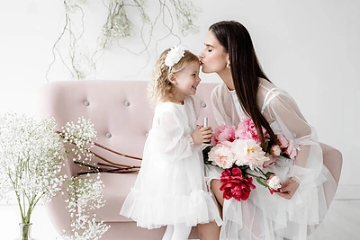 Agnė Juškienė su vaikais / „Mile“ nuotr.