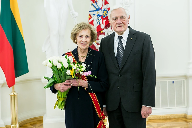 Alma Adamkienė ir Valdas Adamkus / Gretos Skaraitienės nuotr.