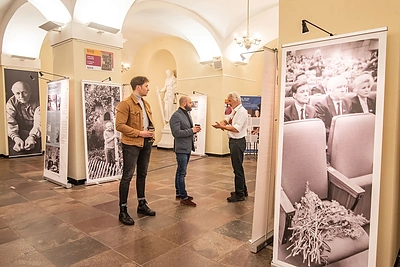 Andrejui Sacharovui skirta paroda Vilniaus rotušėje / J.Petronio nuotr.