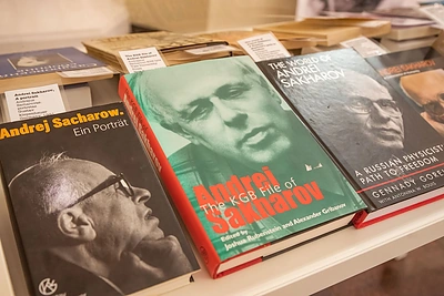 Andrejui Sacharovui skirta paroda Vilniaus rotušėje / J.Petronio nuotr.
